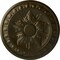 Ekena Millwork Exeter Ceiling Medallion (Fits Canopies up to 3 1/8"), Hand-Painted Green Gold, 17 3/4"OD x 1 1/8"P CM17EXGGS - alternate 1